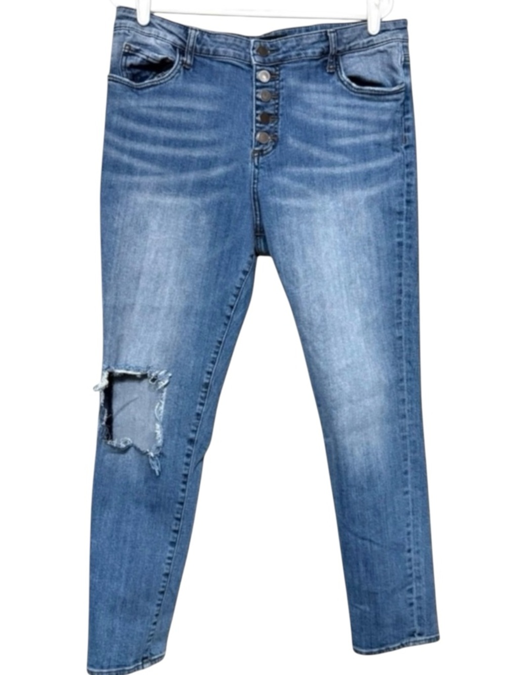 Kut from the Kloth Donna High Rise Ankle Skinny Jeans Size 16 Casual Streetwear
